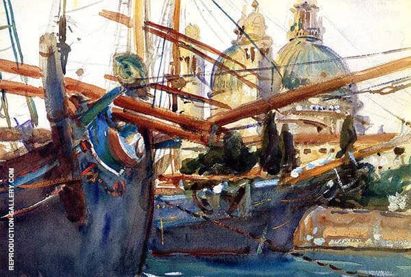 Behind The Salute 1907 by John Singer Sargent | Oil Painting Reproduction