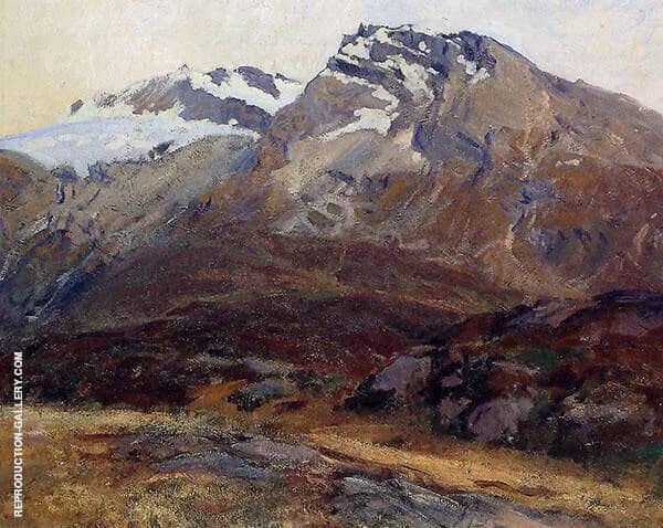 Coming Down from Mont Blanc aka Hubshorn Mountain Simplon Pass 1909 | Oil Painting Reproduction