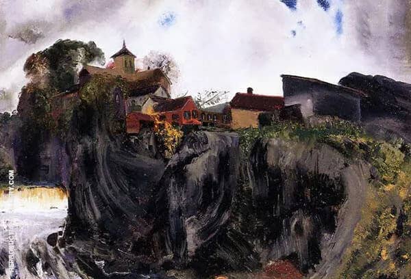 Cliffs at Eddyville George Wesley | Oil Painting Reproduction