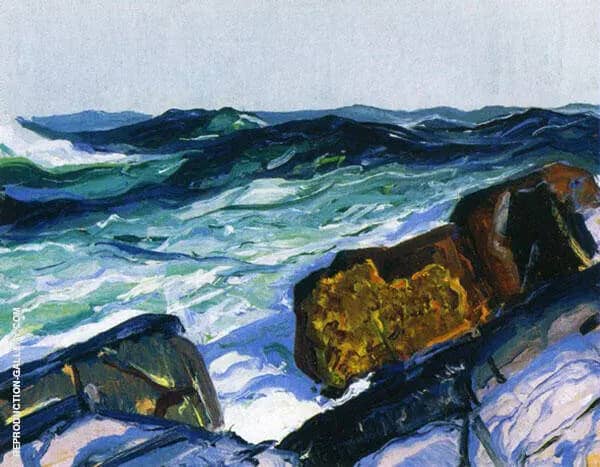 Iron Coast Monhegan by George Bellows | Oil Painting Reproduction