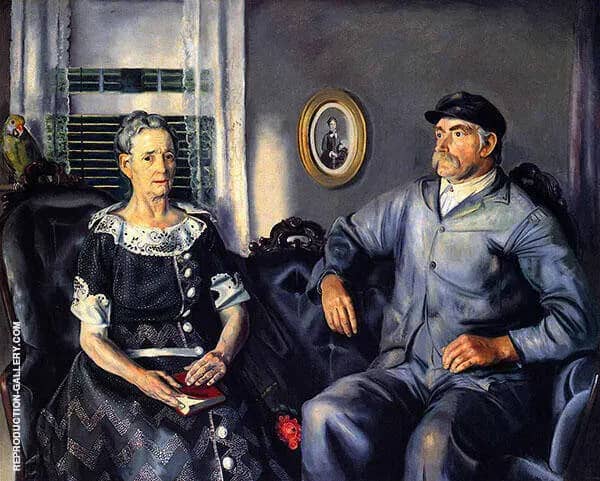 Mr and Mrs Phillip Wise 1924 by George Bellows | Oil Painting Reproduction