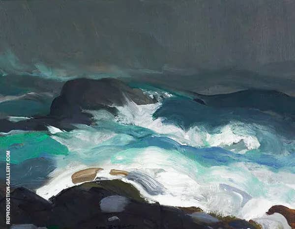 Sea in Fog by George Bellows | Oil Painting Reproduction