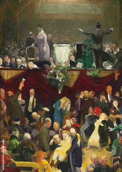 The Sawdust Trail 1916 by George Bellows | Oil Painting Reproduction