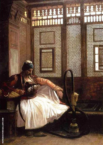 Arnaut Smoking 1865 by Jean Leon Gerome | Oil Painting Reproduction
