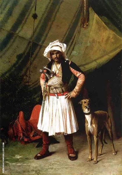 Bashi Bazouk and His Dog 1870 | Oil Painting Reproduction