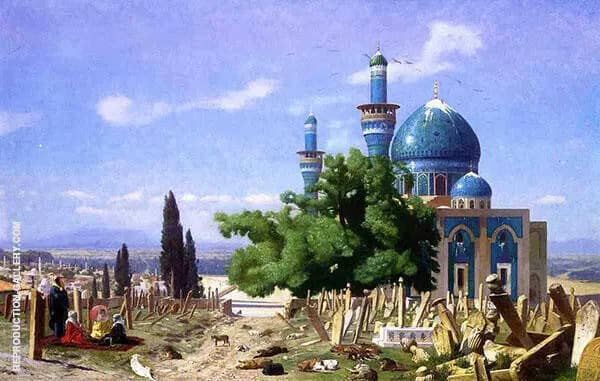 Cemetery Gone to Seed aka The Green Mosque 1876 | Oil Painting Reproduction