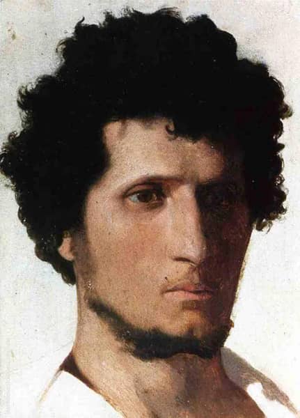 Head of a Peasant from The Roman Campagne 1843 | Oil Painting Reproduction