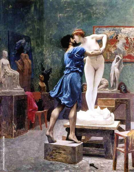 Pygmalion and Galatea Study 1890 | Oil Painting Reproduction