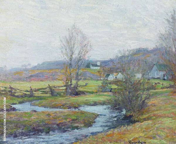 Early Spring Pleasant Valley Lyme Connecticut c1916 | Oil Painting Reproduction
