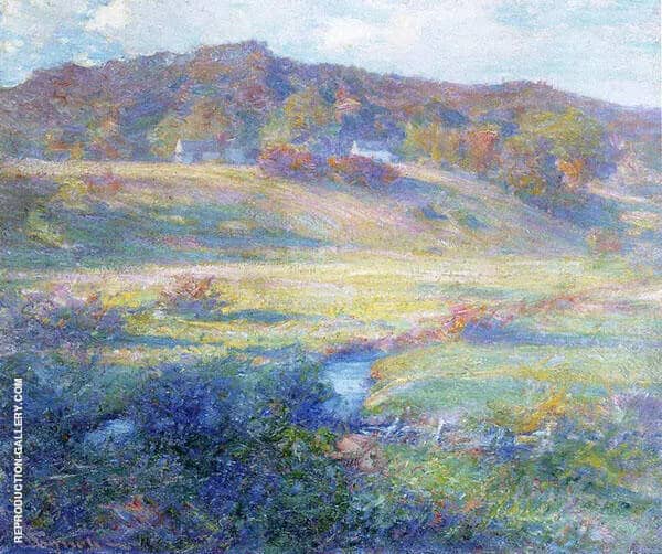 Turquoise Rose and Gold | Oil Painting Reproduction