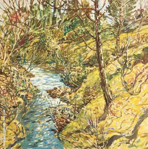 April by Walter Elmer Schofield | Oil Painting Reproduction