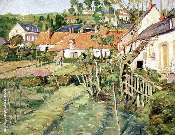 French Village c1910 by Walter Elmer Schofield | Oil Painting Reproduction