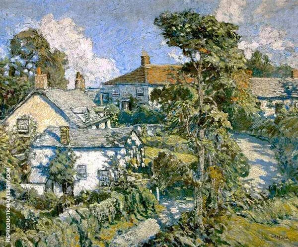 Hill Town Cornwall 1913 | Oil Painting Reproduction
