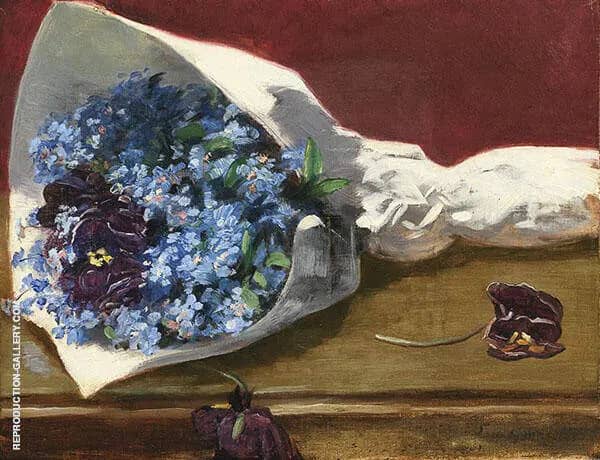 A Bouquet of Flowers by Eva Gonzales | Oil Painting Reproduction