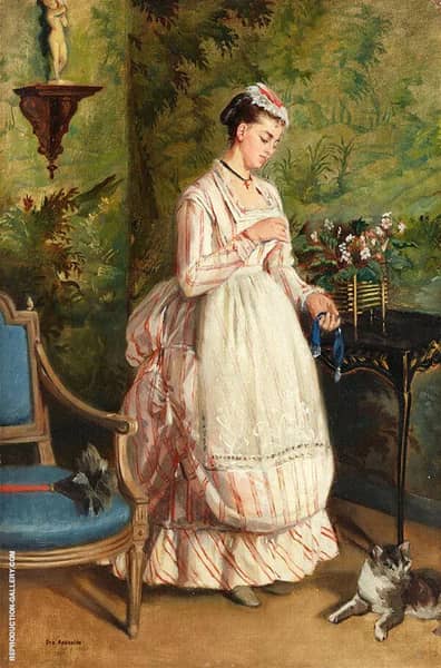 La Soubrette by Eva Gonzales | Oil Painting Reproduction