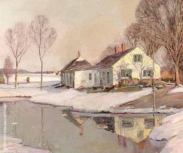 Evening Light in Winter | Oil Painting Reproduction