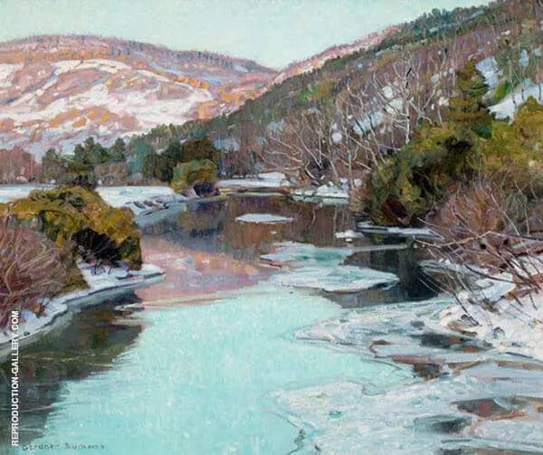 Evening Light on The Hill Berkshire Mountains | Oil Painting Reproduction