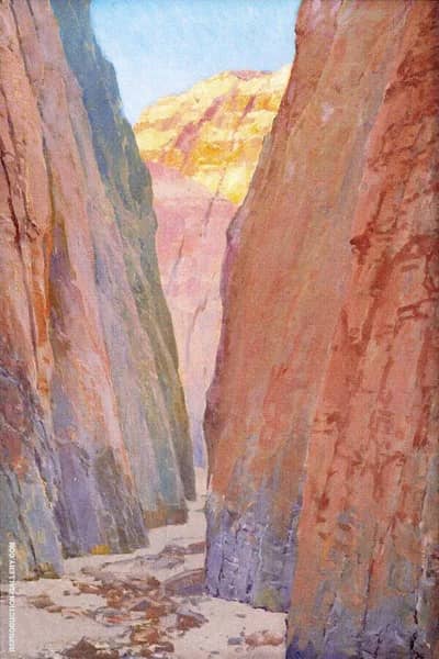 Desert Gorge Calico by Fernand Lungren | Oil Painting Reproduction