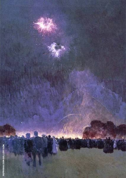 Rockets by Fernand Lungren | Oil Painting Reproduction