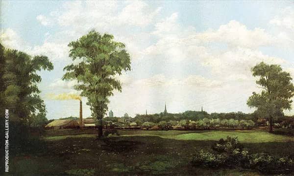 Landscape 1881 by Arthur Wesley Dow | Oil Painting Reproduction