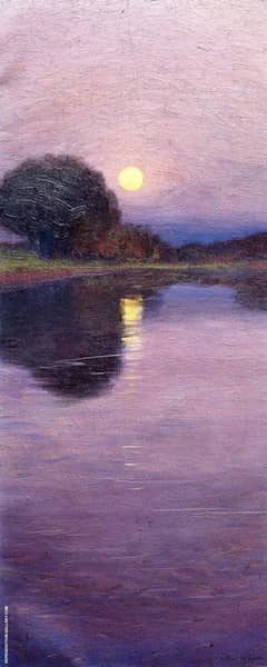 Moonrise 1916 by Arthur Wesley Dow | Oil Painting Reproduction