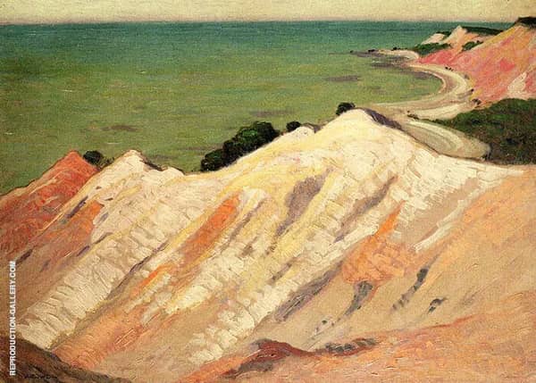 The Clay Cliff Gay Head Massachusetts | Oil Painting Reproduction