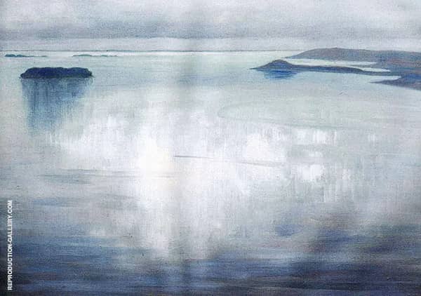 The Mirror 1916 by Arthur Wesley Dow | Oil Painting Reproduction