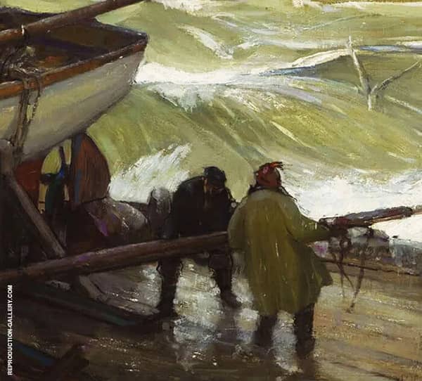 Preparing for The Storm by Richard Emil Miller | Oil Painting Reproduction