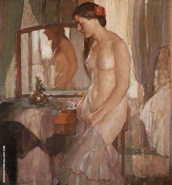Standing Nude by Richard Emil Miller | Oil Painting Reproduction