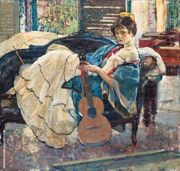 String Artist by Richard Emil Miller | Oil Painting Reproduction