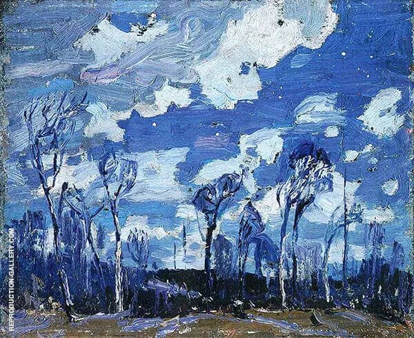 Nocturne The Birches by Tom Thomson | Oil Painting Reproduction