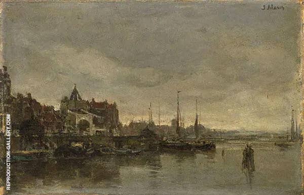 De Schreierstoren met de Brug over de Gelderse Kade te Amsterdam | Oil Painting Reproduction