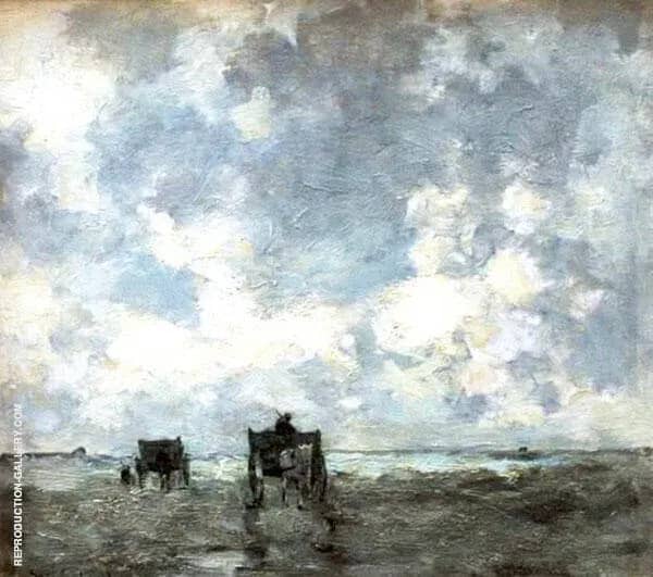 Shell Carts on The Beach | Oil Painting Reproduction