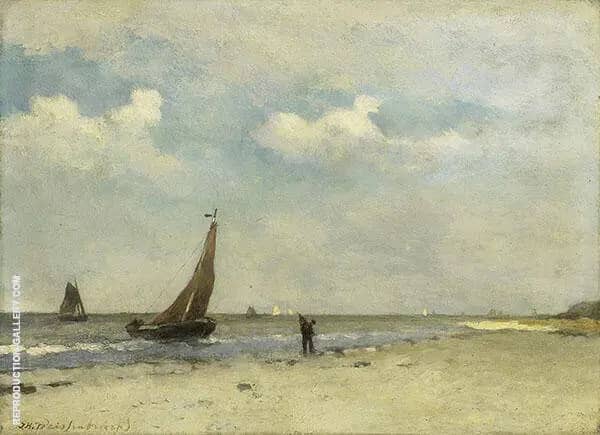 Strandgezicht by Johan Hendrik Weissenbruch | Oil Painting Reproduction