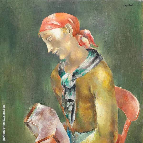 The Accordianist by Eugene Zak | Oil Painting Reproduction