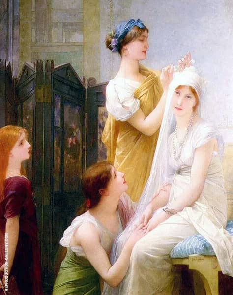 The Fiancee by Jules Joseph Lefebvre | Oil Painting Reproduction