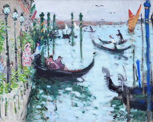 Venise L'embarcadere de l'hotel | Oil Painting Reproduction