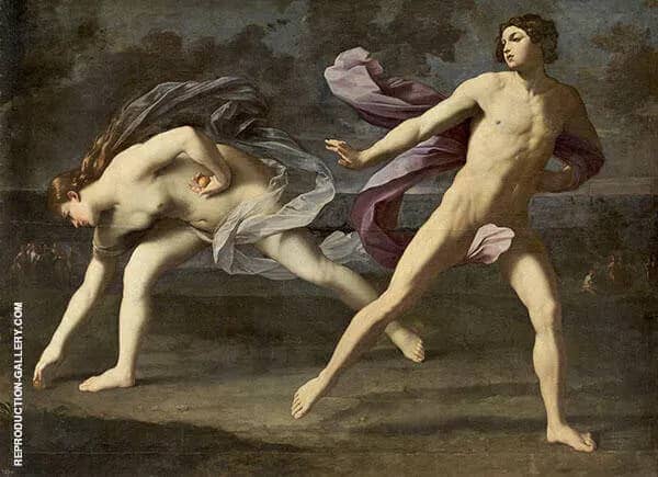 Hippomenes and Atalanta 1618 by Guido Reni | Oil Painting Reproduction