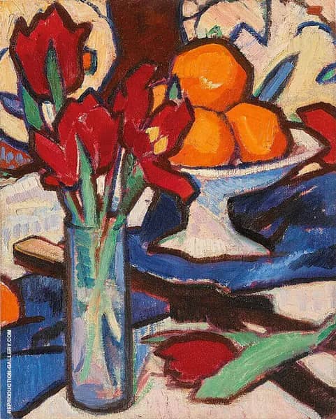 Still Life with Tulips and Oranges | Oil Painting Reproduction