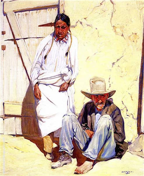 In Taos 1918 by Walter Ufer | Oil Painting Reproduction