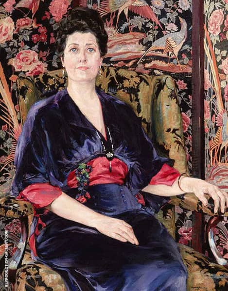 Portrait of Mrs Walter Wardrop by Walter Ufer | Oil Painting Reproduction