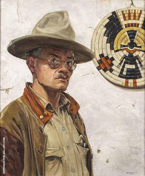 Self Portrait 1920 by Walter Ufer | Oil Painting Reproduction
