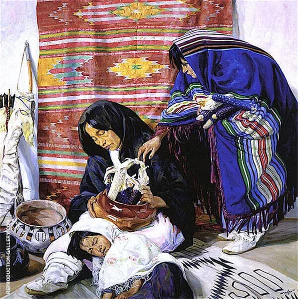 Sleep 1922 by Walter Ufer | Oil Painting Reproduction