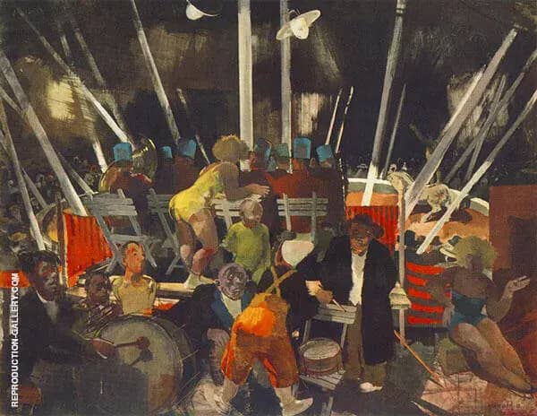 Circus 1935 by Vilmos aba-Novak | Oil Painting Reproduction