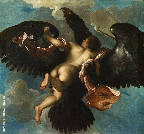 The Rape of Ganymede by Damiano Mazza | Oil Painting Reproduction