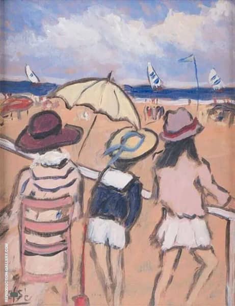 Summer Day at The Beach by Henry Saint-Clair | Oil Painting Reproduction