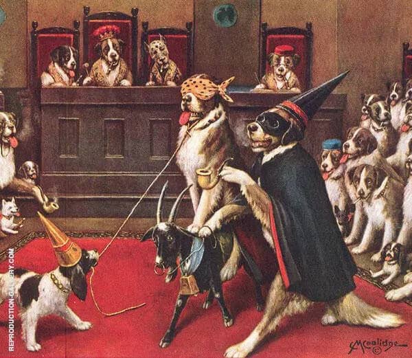 Riding The Goat by Cassius Marcellus Coolidge | Oil Painting Reproduction