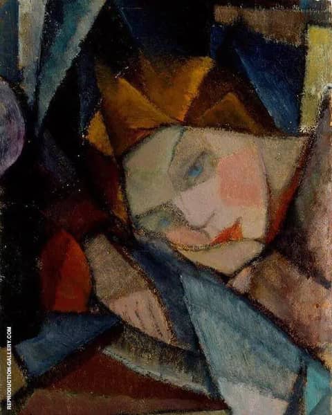 Head of a Woman by Alvar Cawen | Oil Painting Reproduction