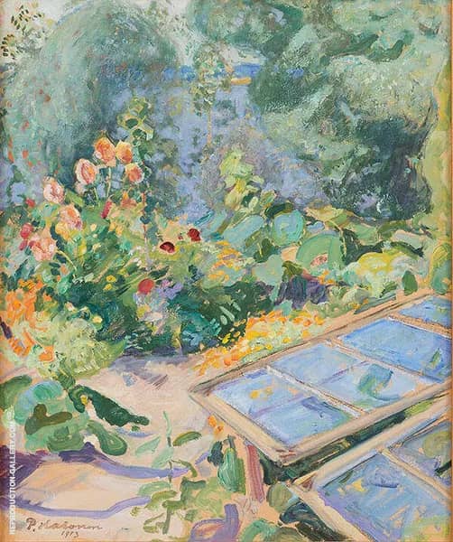 Seedling Bed by Pekka Halonen | Oil Painting Reproduction