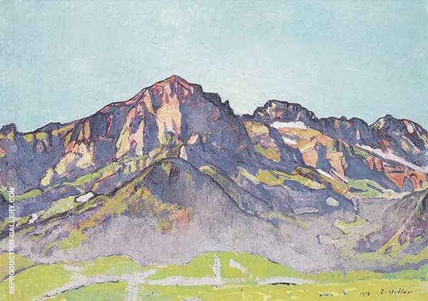 Dents Blanches near Champer in The Morning Sun 1916 | Oil Painting Reproduction